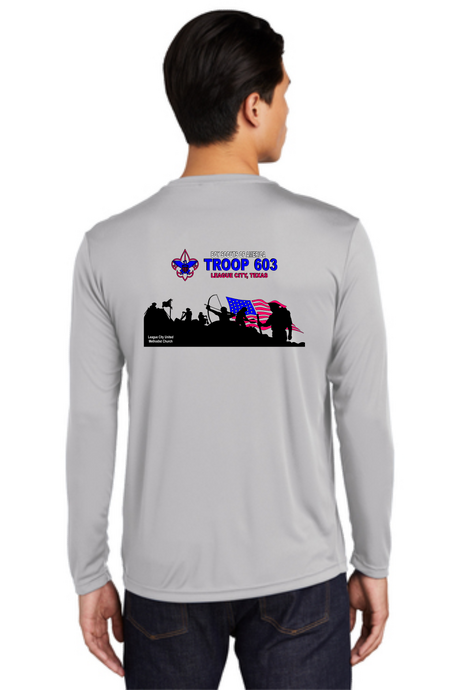 Troop 603 ADULT Long Sleeved Performance T-Shirt